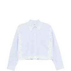 Рубашка с кружевной отделкой