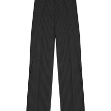 Брюки Sofia в полоску с атласным поясом