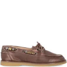 Лоферы на шнуровке с логотипом