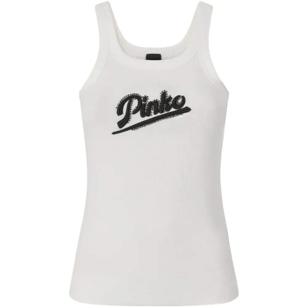 Майка с вышитым логотипом