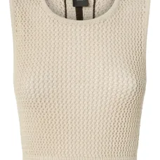 Трикотажный топ без рукавов