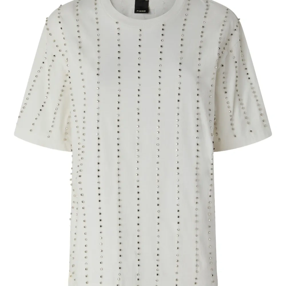 Декорированная футболка с круглым вырезом