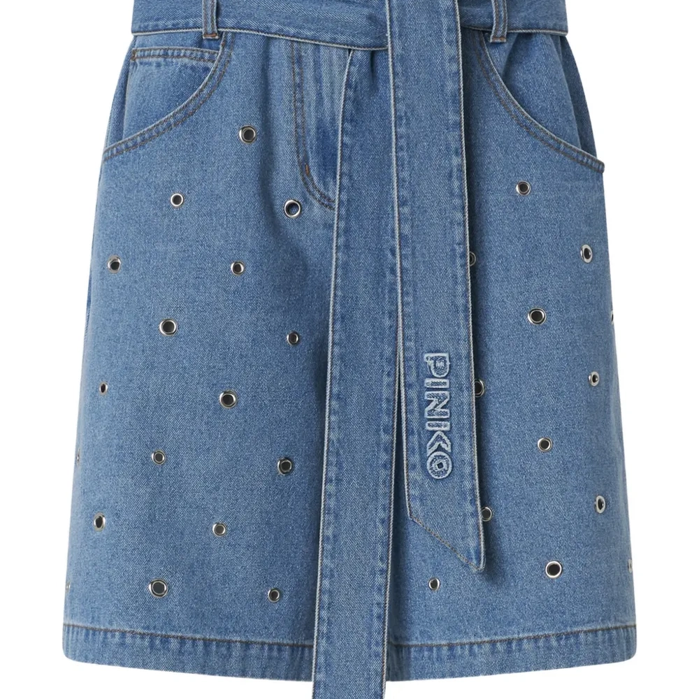 Юбка с поясом и люверсами Юбка с поясом и люверсами