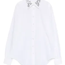 Рубашка с украшенным воротником