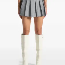 Плиссированная юбка-шорты в полоску Rina