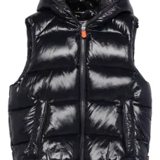 Стеганый жилет с капюшоном