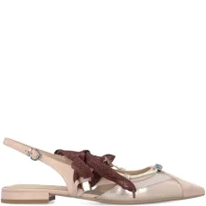 Балетки с завязками