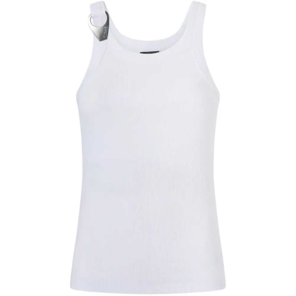 Топ без рукавов в рубчик