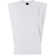 Футболка с плиссированными деталями