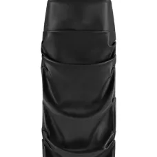 Миди-юбка из кожи с завышенной талией Миди-юбка из кожи с завышенной талией