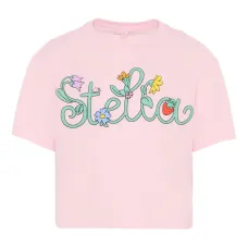 Футболка с короткими рукавами и цветочным принтом