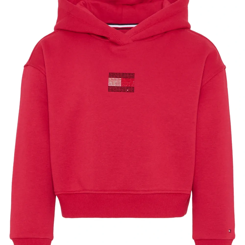 Худи с длинными рукавами и украшенным логотипом