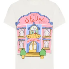 Футболка с короткими рукавами и принтом "отель"