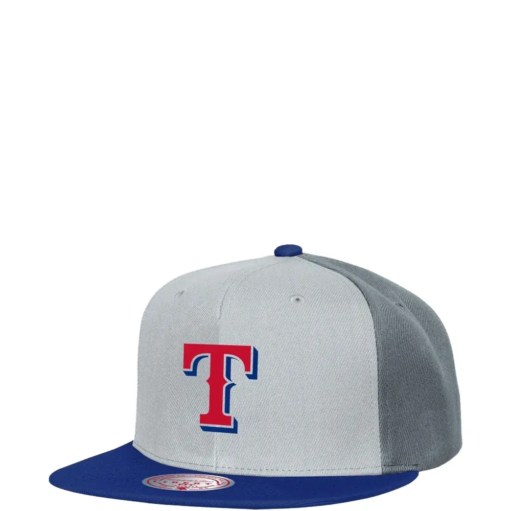 Бейсболка Texas Rangers Triple Play с панельным дизайном и прямым козырьком