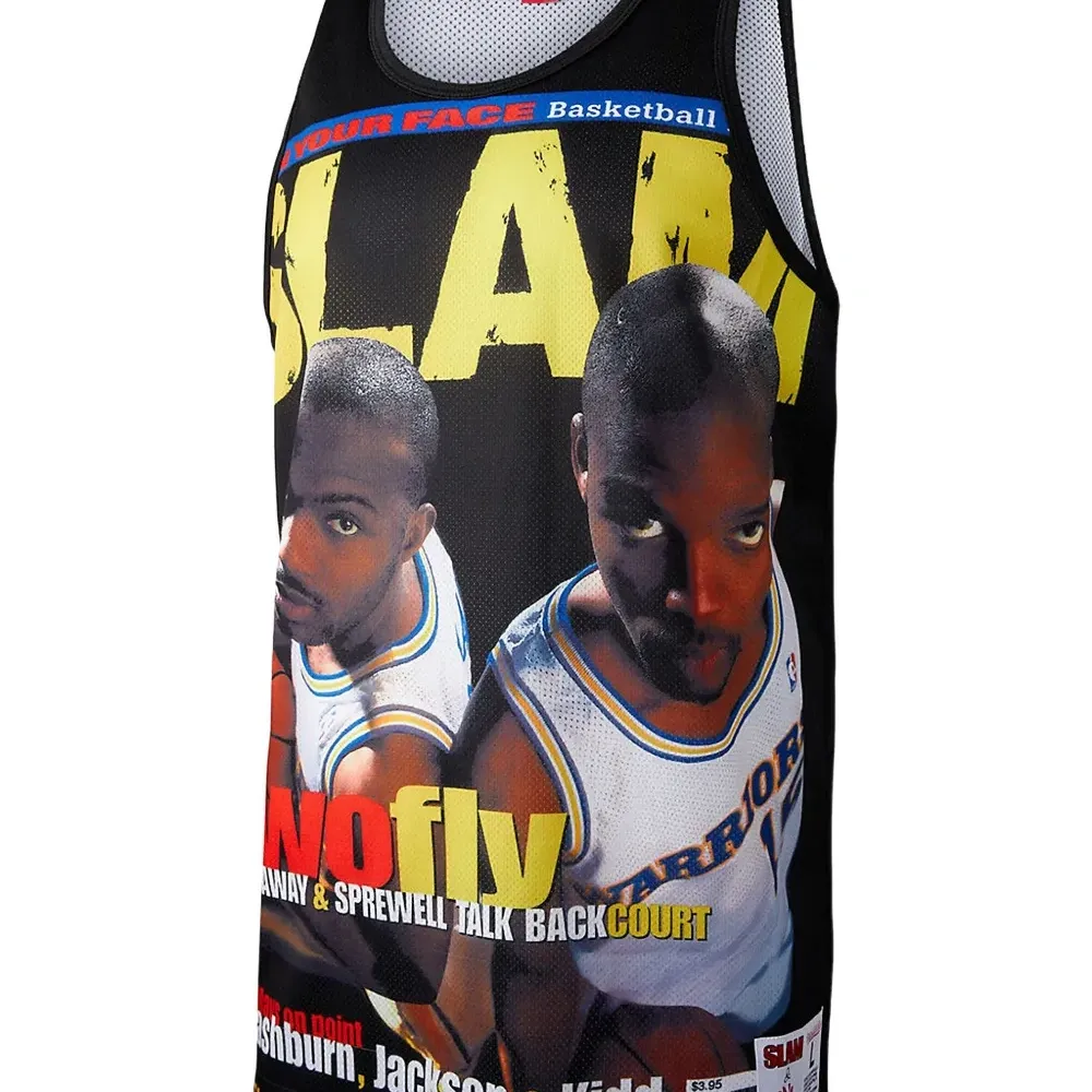 Майка Slam NBA Golden State Warriors с номерами Хардауэя и Латрелла Спрюэлла