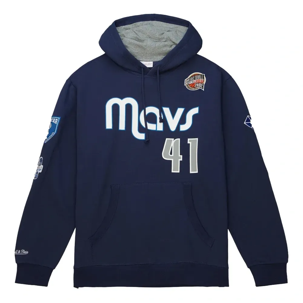 Флисовый худи NBA Dallas Mavericks 2023 с Дирком Новицки