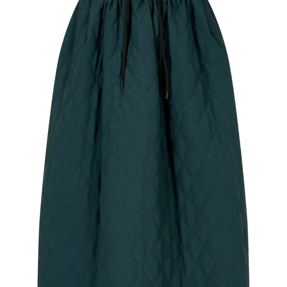 Стеганая юбка с ромбовидным узором