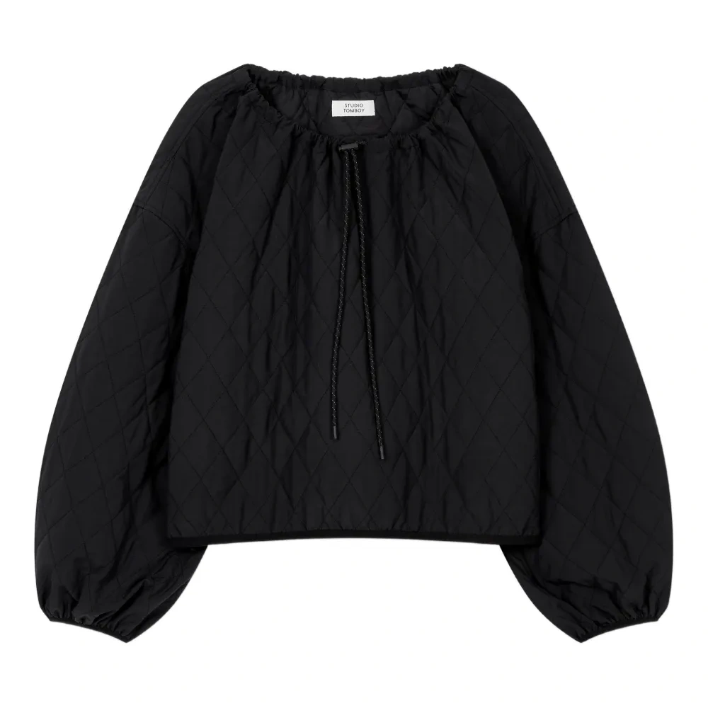 Стеганый топ на завязке на шее