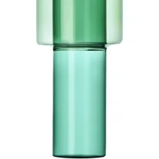 Стеклянная ваза цвета бензина (13 см)