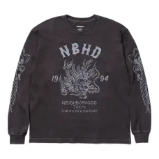 Футболка с длинными рукавами и принтом