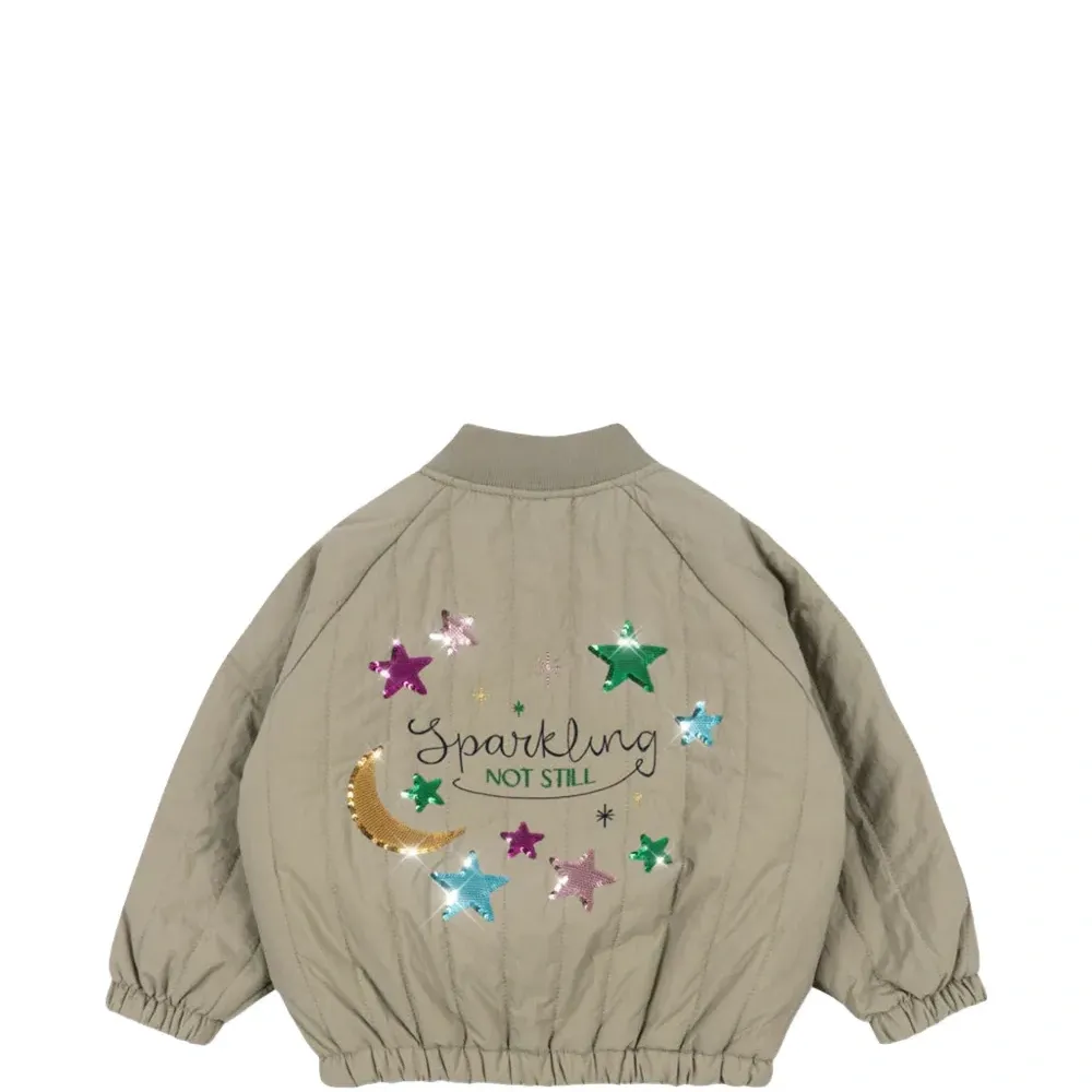 Бомбер Juno, украшенный пайетками