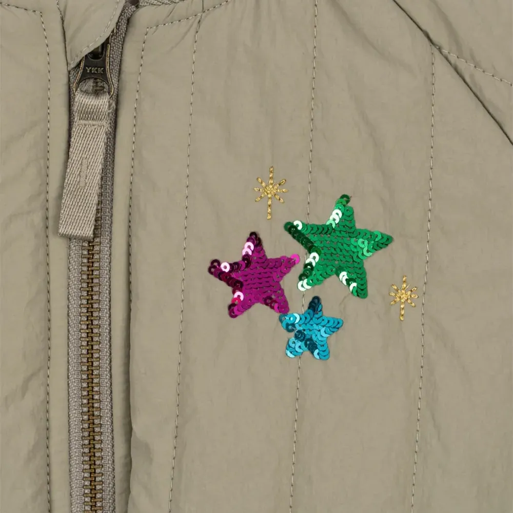 Бомбер Juno, украшенный пайетками