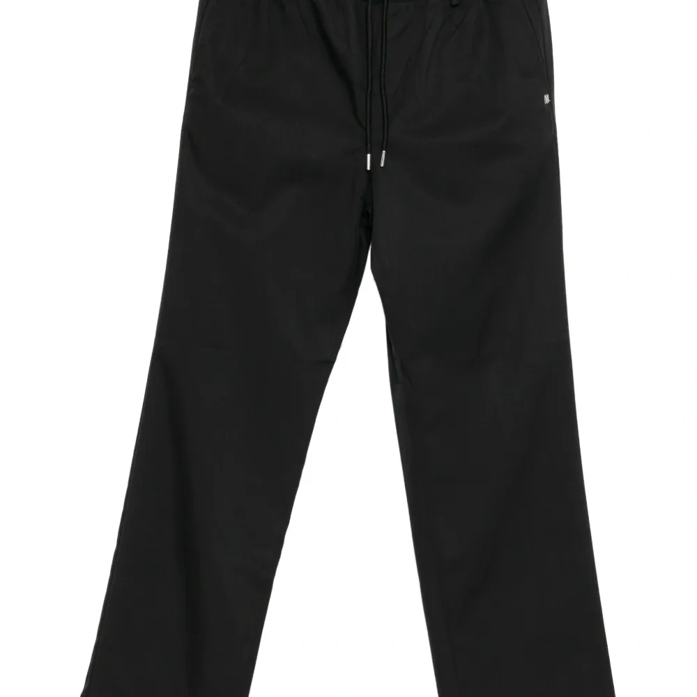 Брюки прямого кроя с нашивкой-логотипом