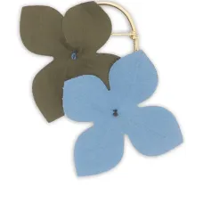 Брошь с цветочным декором