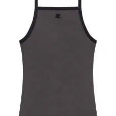 Топ с контрастной отделкой