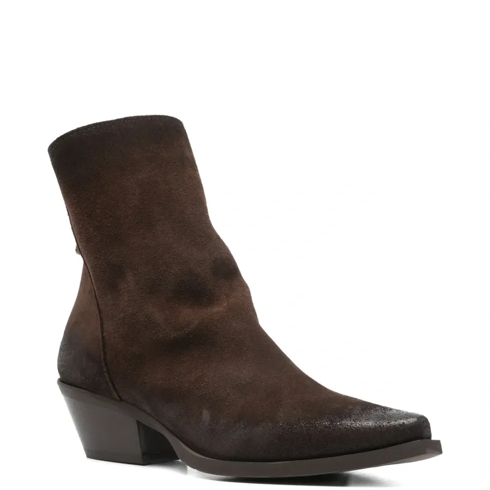 Остроконечные ботинки на молнии