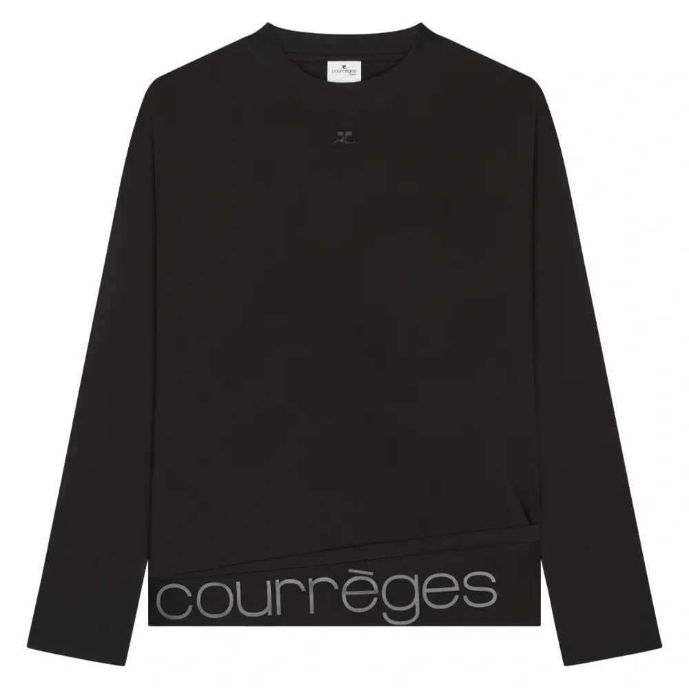 Футболка с длинными рукавами и логотипом