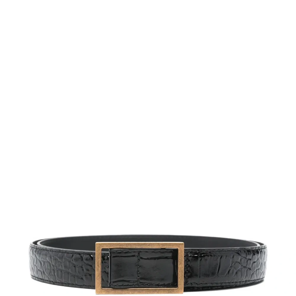 Ремень из кожи с эффектом крокодила Ремень из кожи с эффектом крокодила