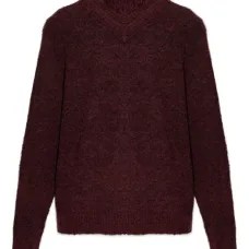 Вязаный свитер с V-образным вырезом Safloyd