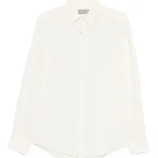 Льняная рубашка на пуговицах