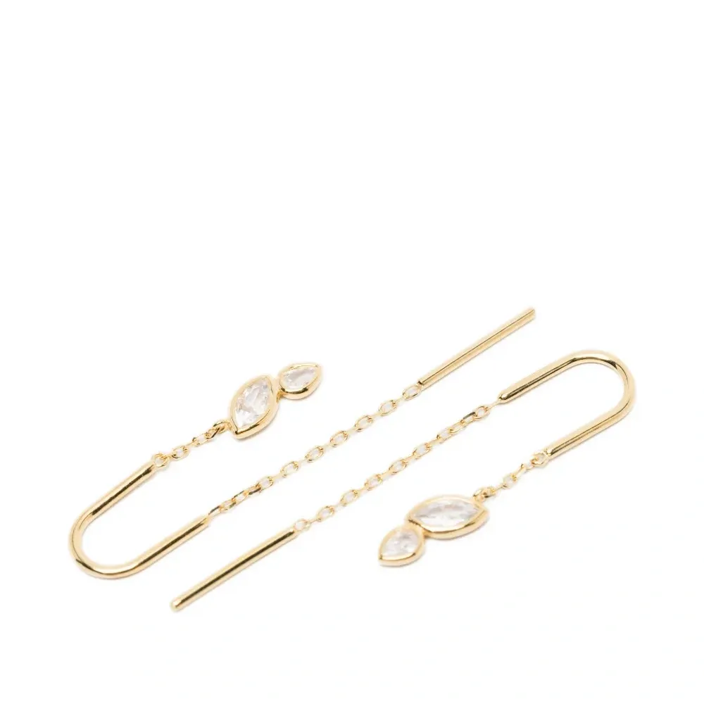 Серьги-подвески Swift 01 с цепочкой