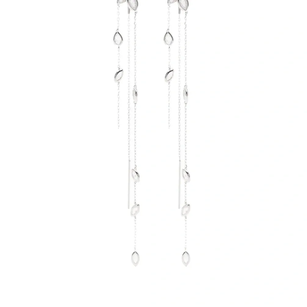 Серьги-подвески с цепочкой Swift 05