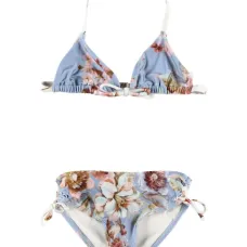 Треугольный купальник с цветочным принтом