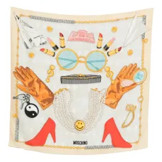 Шарф с графичным принтом