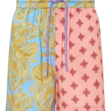 Шорты с узором пейсли