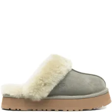 Плюшевые тапочки на платформе Disquette