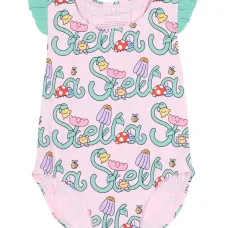 Слитный купальник с принтом логотипа