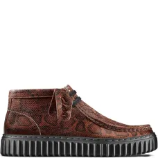 Высокие шнурованные туфли Torhill с принтом под змеиную кожу