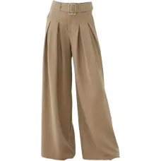 Брюки со складками и поясом Брюки со складками и поясом