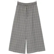 Брюки в клетку на кулиске