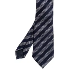 Полосатый шелковый галстук