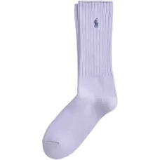 Носки в рубчик с вышитым логотипом