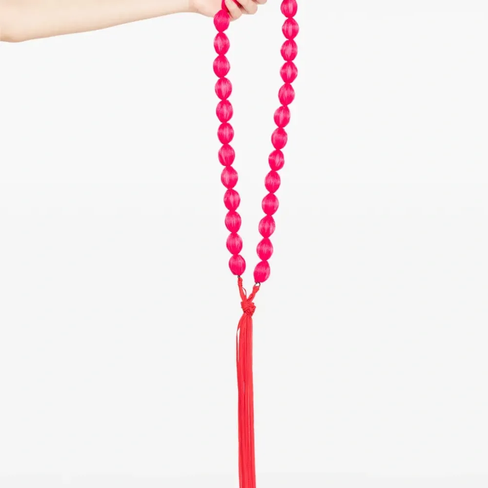 Ожерелье в технике шибори