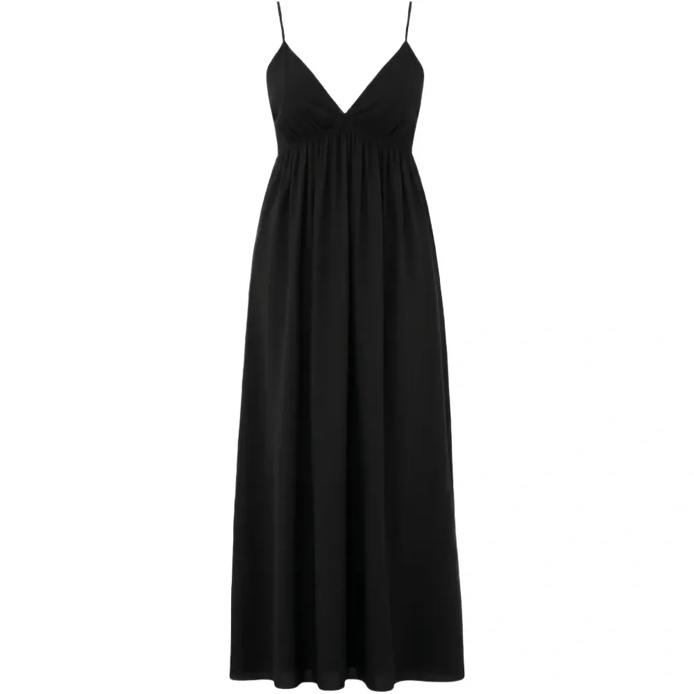 Платье миди с V-образным вырезом