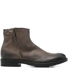 Кожаные ботинки на молнии