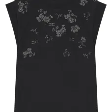 Платье с цветочной вышивкой